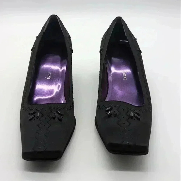 Enzo Angiolini Fabric formal shoes kitten heels sz 6.5 minor flaw - Picture 2 of 10